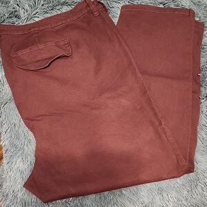 Torrid Burgundy Khaki Syle Pants